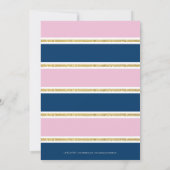 スパークリング グリッター コンフェッティ | 40歳の誕生日 招待状 (裏面)