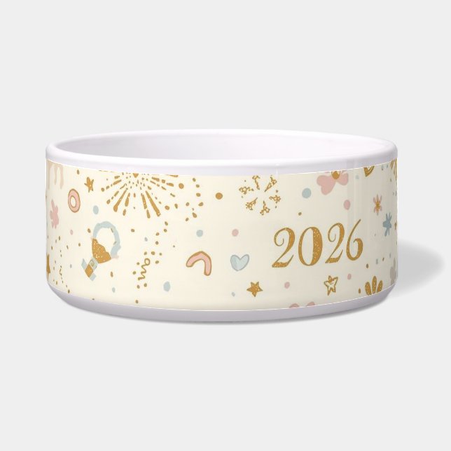 スパークリング スターズ & ポー プリンツ 新年 2026 ボウル (正面)