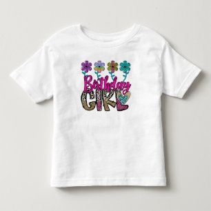 スパークリング バースデー ガール トドラーTシャツ
