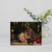 スパークリング マジカル クリスマス ウィッシュ フォト 箔シーズンポストカード (立ち正面)