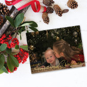 スパークリング マジカル クリスマス ウィッシュ フォト 箔シーズンポストカード