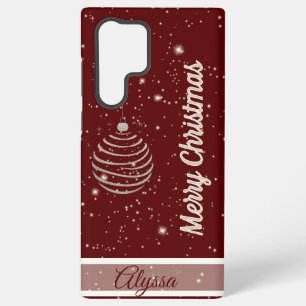 スパークリング メリークリスマス オーナメント SAMSUNG GALAXY S22 ULTRAケース