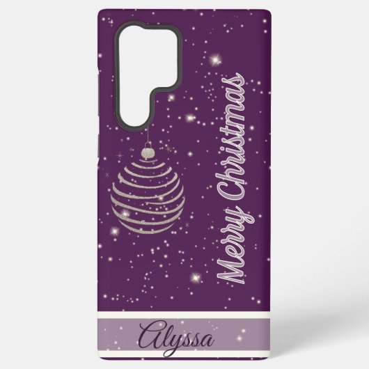 スパークリング メリークリスマス オーナメント SAMSUNG GALAXYケース (裏面)