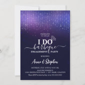 スパークリング ライツ アイ ドゥ BBQ エンゲージメント パーティー 招待状 (正面)