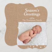 スパークリング ライツ ホリデー フォト カード (正面/裏面)