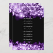 スパークリング ライト パープル ウェディング プログラム 挿入 (正面/裏面)