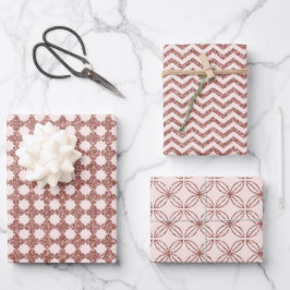 スパークリング ローズゴールド ラッピングペーパーシート