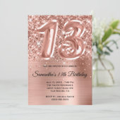 スパークリーきらびやかなバラ金ゴールドグラム13th誕生日 招待状 (スタンド正面)