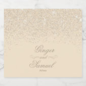 スパークリーきらめくワイングリッター ビールラベル (シングルラベル)