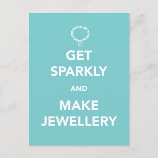スパークリーでジュエリー ポストカード (正面)