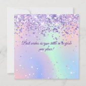 スパークリーなホログラフィックニューホーム引っ越し祝いパーティーカード サンキューカード (裏面)