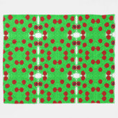 スパークリーのザクロの木トゥブシャブシャブー フリースブランケット (正面(横))