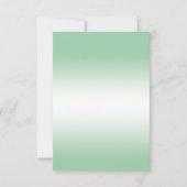 スパークリーエメラルドグリーングリッターデコレーション誕生日 セーブザデート (裏面)