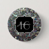スパークリーカラフルシルバーモザイク甘い16 缶バッジ (正面)