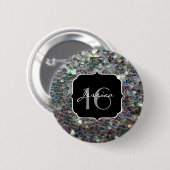 スパークリーカラフルシルバーモザイク甘い16 缶バッジ (正面&裏面)