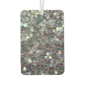 スパークリーカラフル銀モザイクモノグラム カーエアーフレッシュナー (裏面)