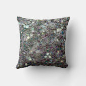 スパークリーカラフル銀モザイクモノグラムPLdesign クッション (裏面)