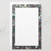 スパークリーカラフル銀モザイク 便箋 (正面/裏面)