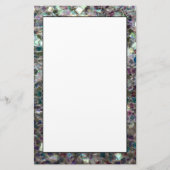 スパークリーカラフル銀モザイク 便箋 (正面)