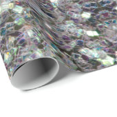 スパークリーカラフル銀モザイクv3ラッピング紙 ラッピングペーパー (ロールコーナー)