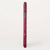 スパークリーガーリーワインブルガンディーレッドグリッター Case-Mate iPhoneケース (裏面/右)