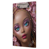 スパークリーグリッターと花 クリップボード (左)