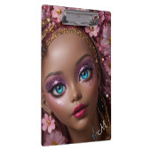 スパークリーグリッターと花 クリップボード (右)