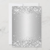 スパークリーグリッターグレイグラデーション30歳の誕生日 招待状 (裏面)