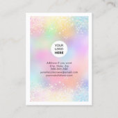 スパークリーグリッタージュエリーホルダーイヤリングレインボー 名刺 (裏面)