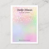 スパークリーグリッタージュエリーホルダーイヤリングレインボー 名刺 (正面)