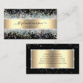 スパークリーグリッターダイヤモンド金ゴールドブラック コーリングカード (正面/裏面)