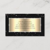 スパークリーグリッターダイヤモンド金ゴールドブラック コーリングカード (裏面)
