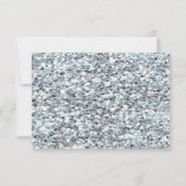 スパークリーグリッターティール(緑がかった色)バチェロレッテ招待状 招待状 (裏面)