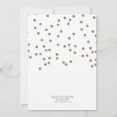 スパークリーグリッタードットクリスマスパーティの招待状 招待状 (裏面)