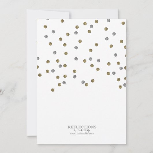 スパークリーグリッタードットクリスマスパーティの招待状 招待状 (裏面)