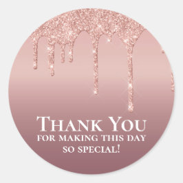 スパークリーグリッターピンクお願い ラウンドシール