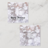 スパークリーグリッター模様のカバー スクエア名刺 (正面/裏面)