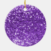 スパークリーグリッター銀箔モノグラム セラミックオーナメント (裏面)