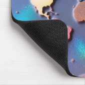 スパークリーグリッター3Dカラフルワールドマップ マウスパッド (コーナー)