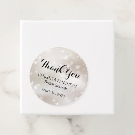 スパークリーゴールド セレブレーション スターズ ブライダルシャワー フェイバータグ (インサイチュ)