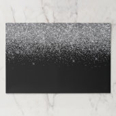スパークリーシルバーグリッターブラック ペーパーパッド (正面)