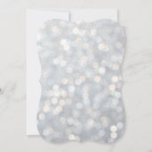 スパークリーシルバースイート16誕生日招待状 招待状 (裏面)