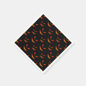 スパークリージャックオランタン顔ハロウィンパターン スタンダードカクテルナプキン (角)