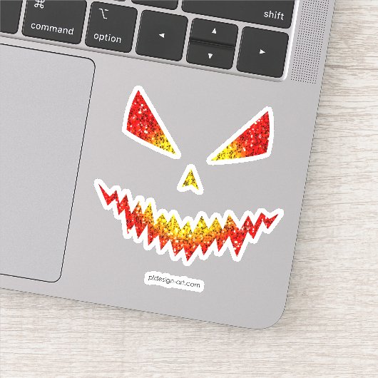 スパークリージャックオランタン顔ハロウィーン シール (詳細)