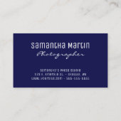 スパークリースシルバーグリッターアクアブルーシテリア 名刺 (裏面)