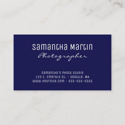 スパークリースシルバーグリッターアクアブルーシテリア 名刺 (裏面)