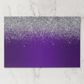 スパークリースシルバーグリッターインディゴグラデーション ペーパーパッド (正面)