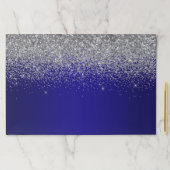 スパークリースシルバーグリッターインディゴブルーグラデーション ペーパーパッド (インサイチュ)