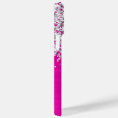 スパークリースシルバーグリッターホットピンクグラーム名 Case-Mate iPhoneケース (裏面 / 右)