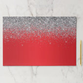 スパークリースシルバーグリッターレッドグラデーション ペーパーパッド (インサイチュ)